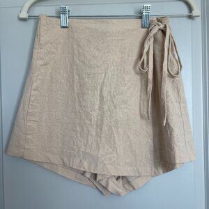 Tan Wrap Skort